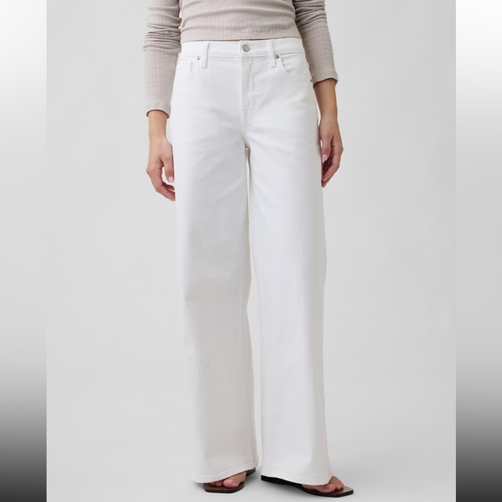 Gap wide leg high rise  jean